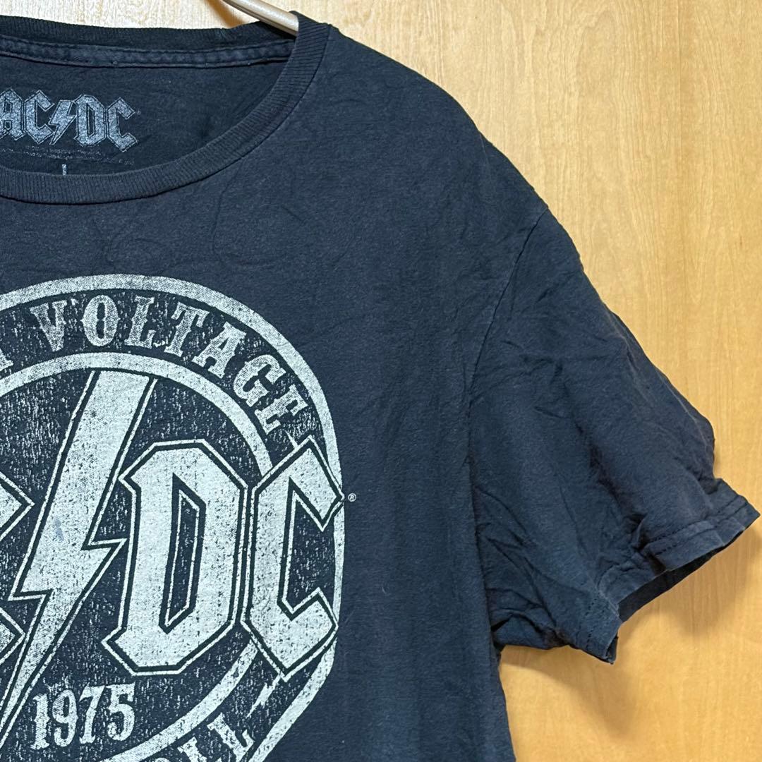 AC/DC HIGH VOLTAGE Tシャツ 1975 ブラック黒