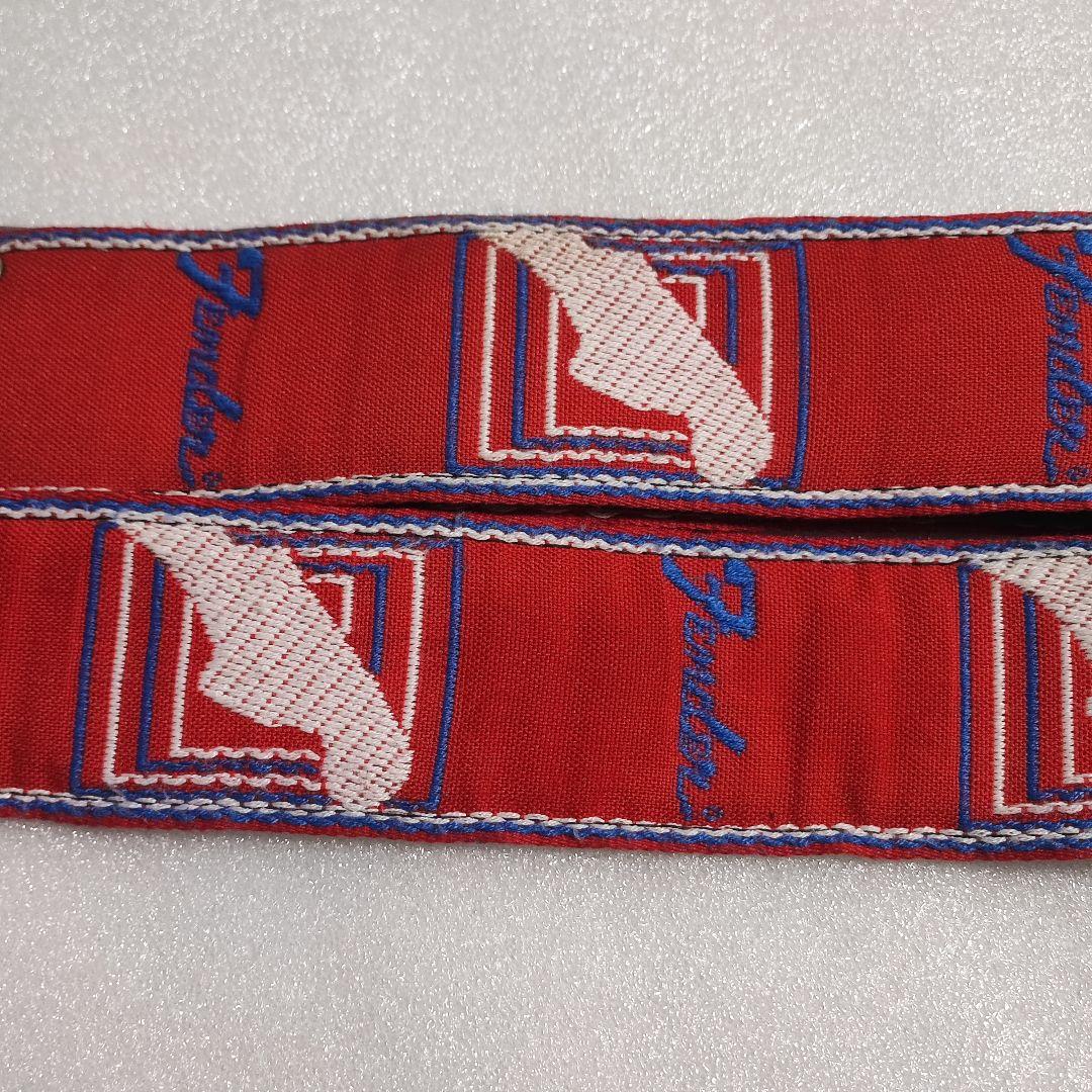 モノグラム　レッド　初代　横ロゴ　逆ロゴ　vintage　ストラップ　ギター