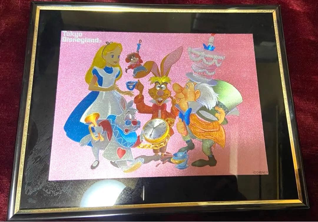 [希少］不思議の国のアリス　ジュエリー絵画　ディズニーランド