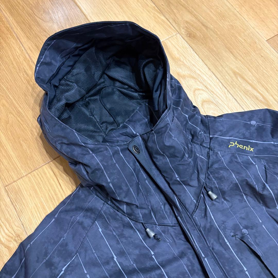 【セットアップ】phenix スキーウェア 上下セット メンズ　L ドクロ　黒