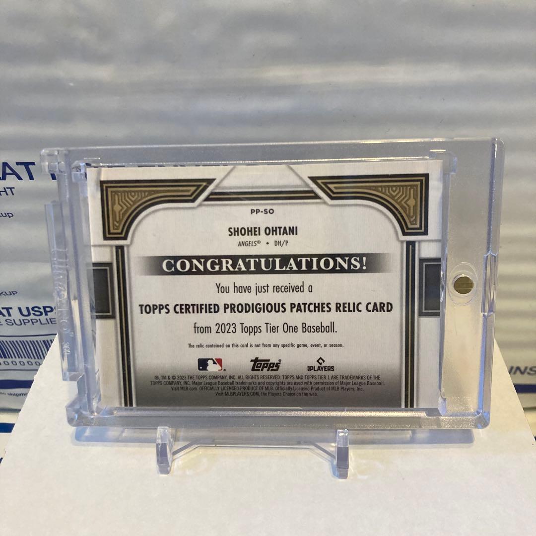 大谷翔平 エンゼルス ドジャース 実使用 パッチ topps tier one