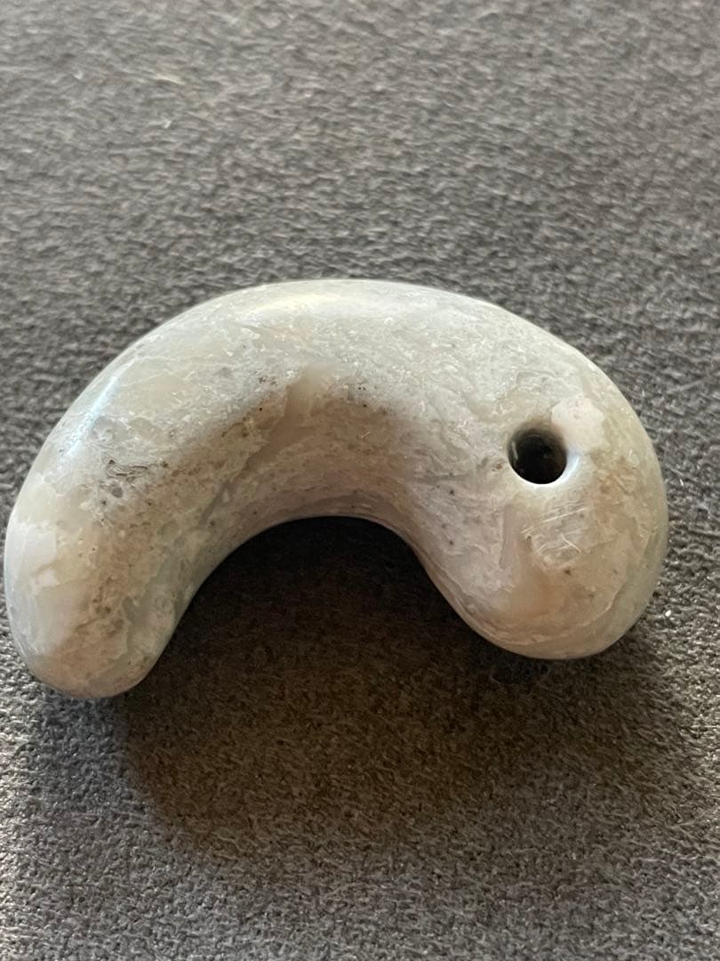 古墳時代　石製勾玉　出土　ジャスパー　滑石　大型