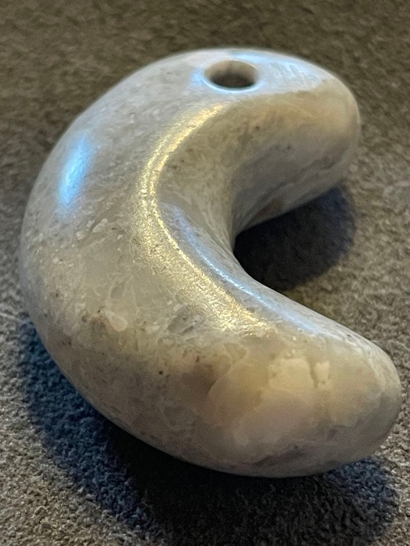 古墳時代　石製勾玉　出土　ジャスパー　滑石　大型