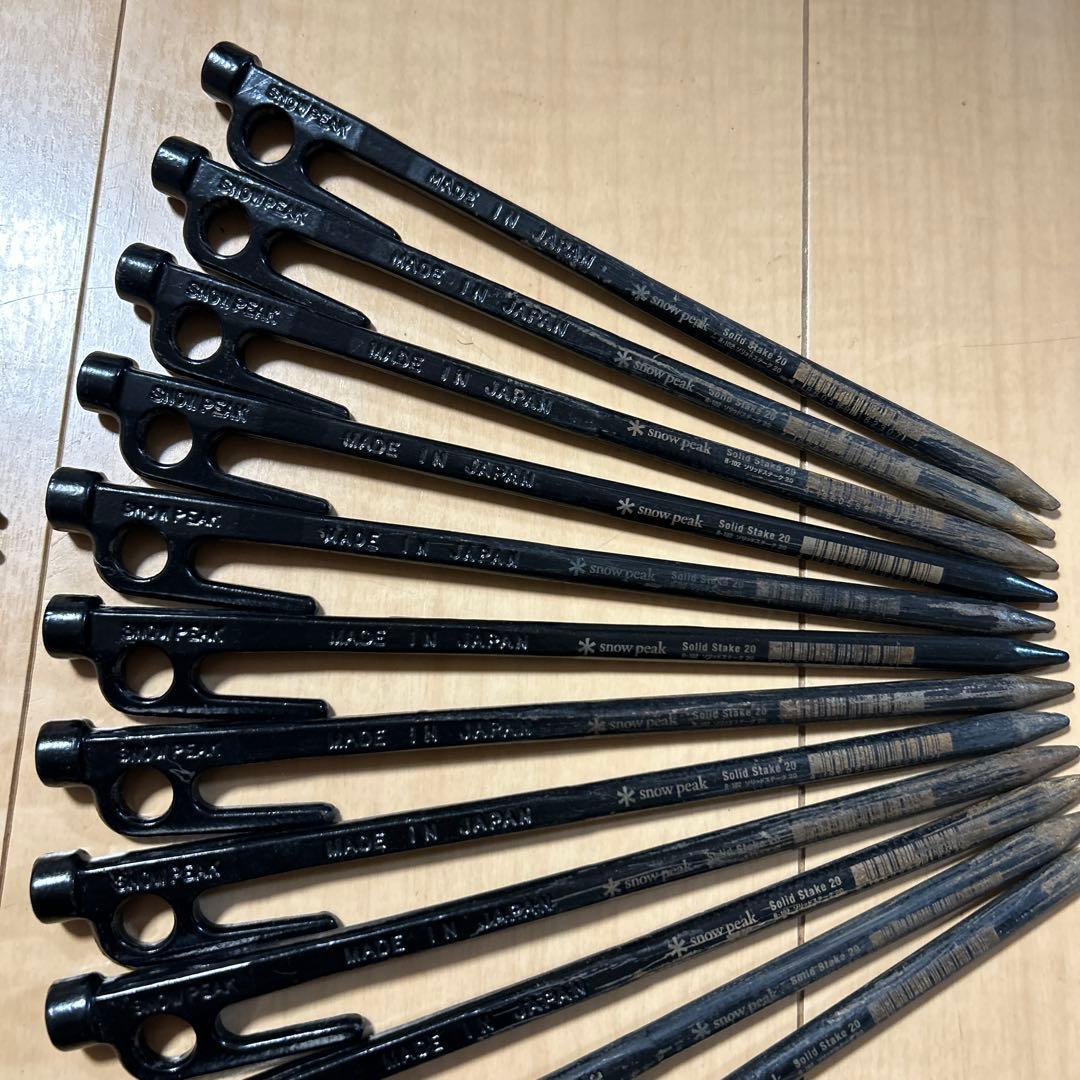 peak スノーピーク ソリッドステーク20 24本　30 10本セット