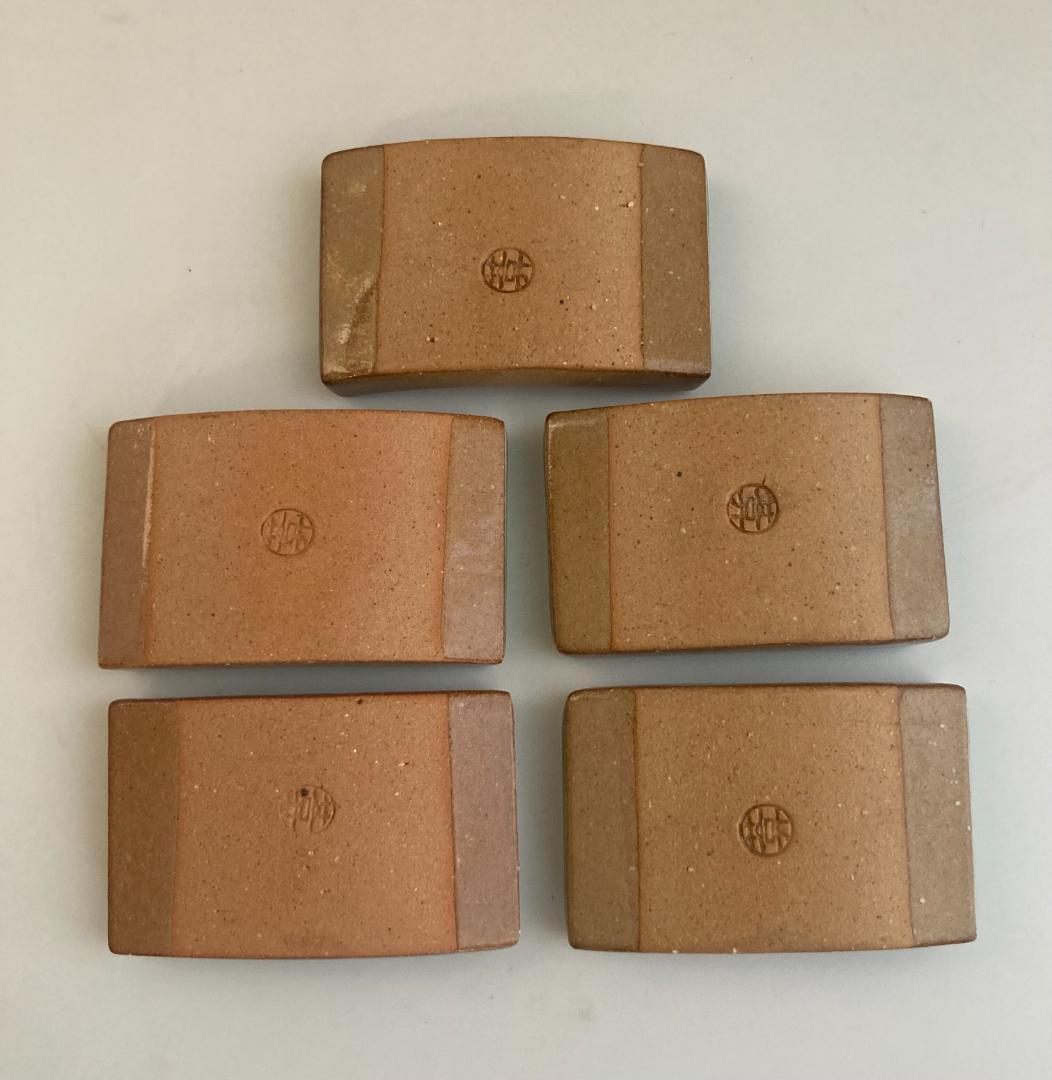 陶あん京焼清水焼 伝統工芸色絵付け　箸置き　５個セット