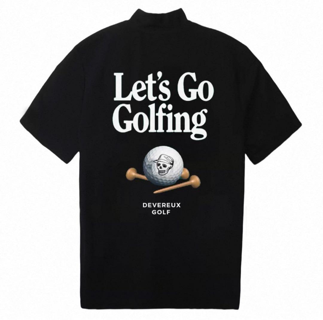 デヴァローゴルフ オーバーサイズ Lサイズ モックネック Tシャツ ブラック