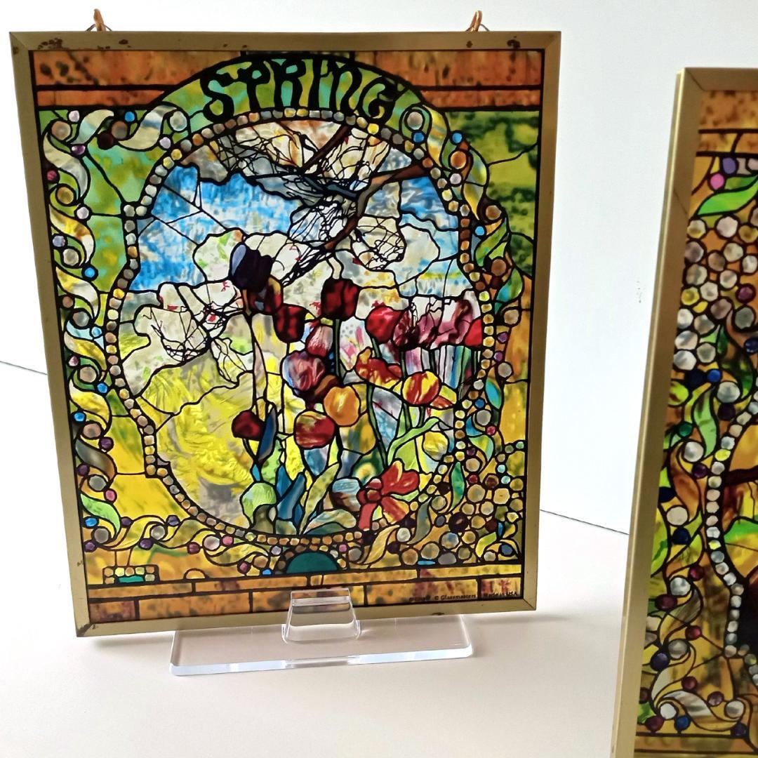 ルイスCティファニー ステンドグラス 四季・春夏秋冬グラスマスターズ社