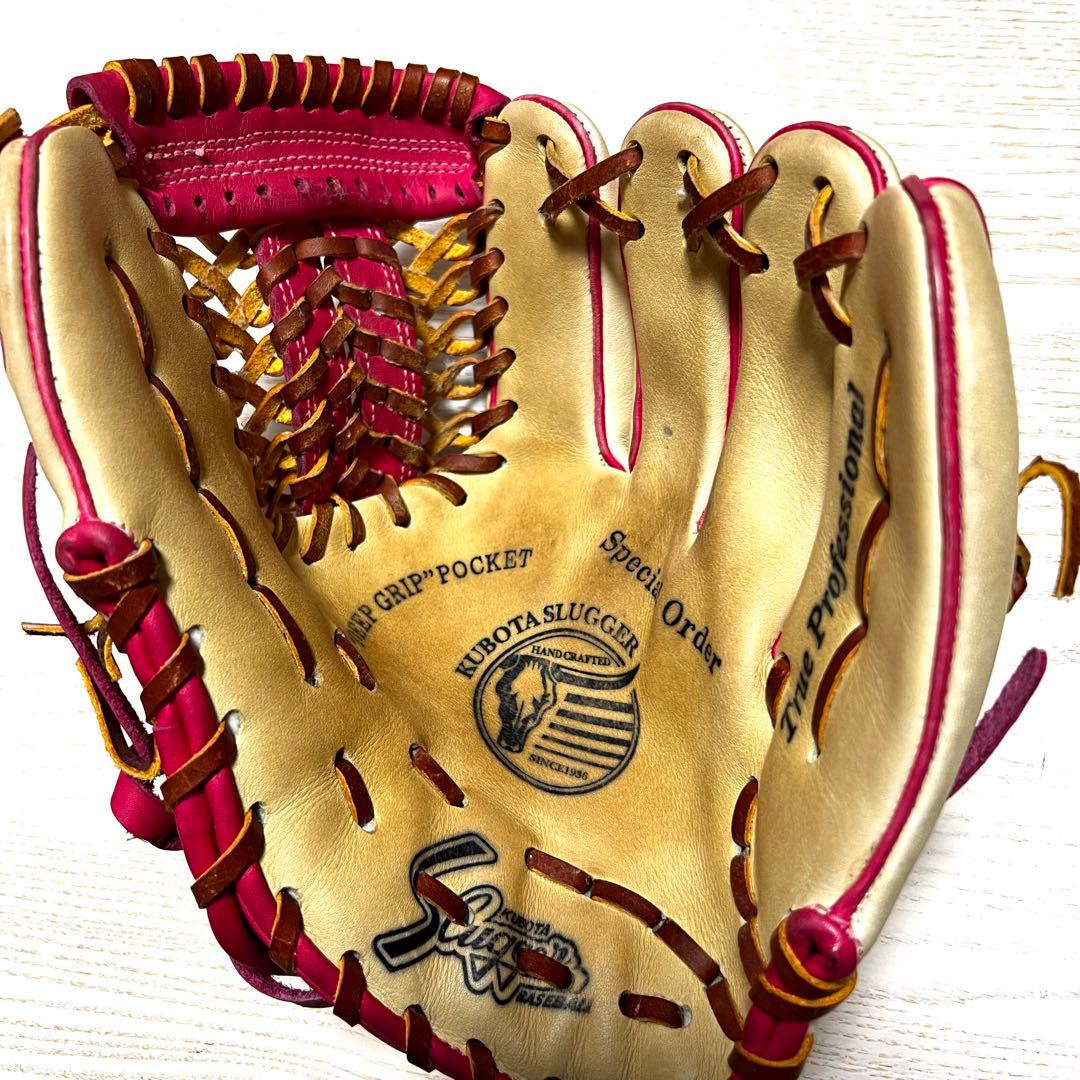 【美品】久保田スラッガー 軟式 グローブ 鳥谷モデル 内野手用 おまけ付き