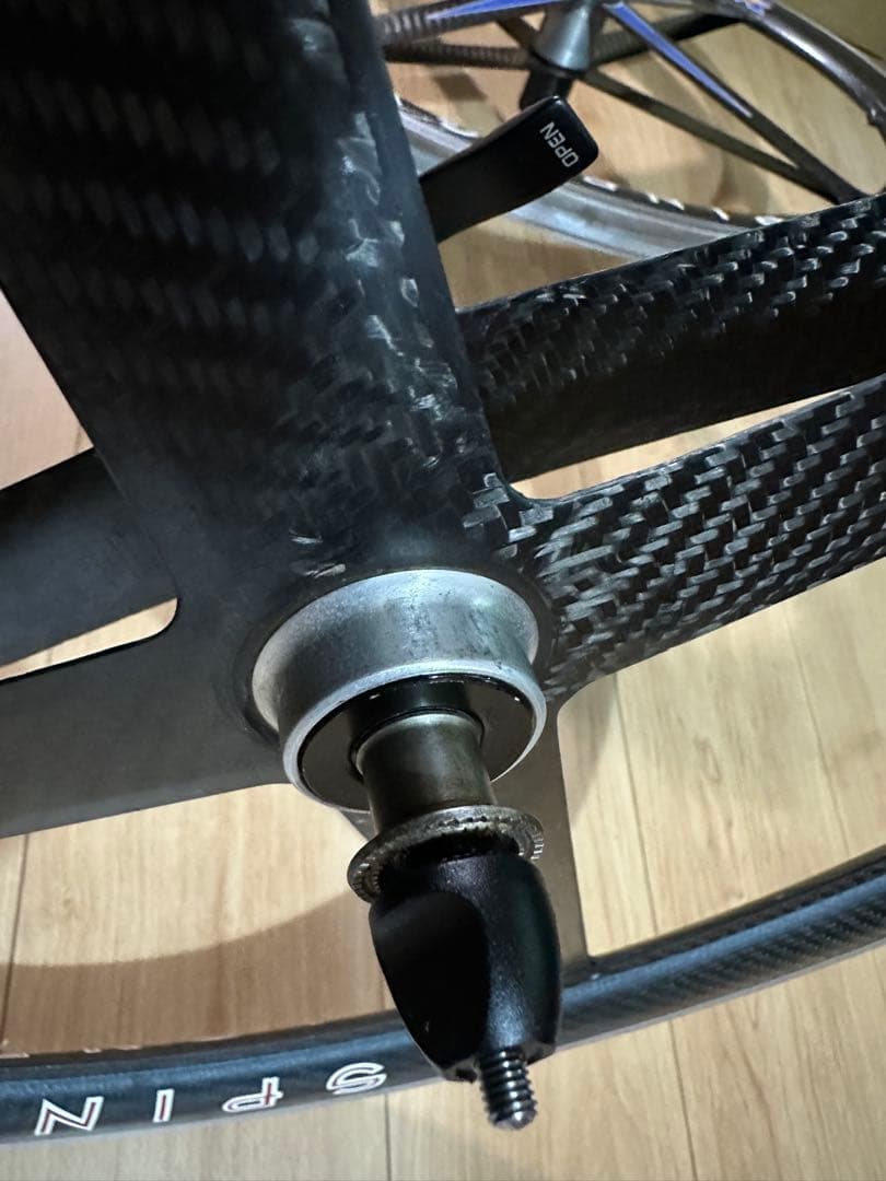 フロントのみ　フルメンテ済　SPINERGY REV-X 650C クリンチャー