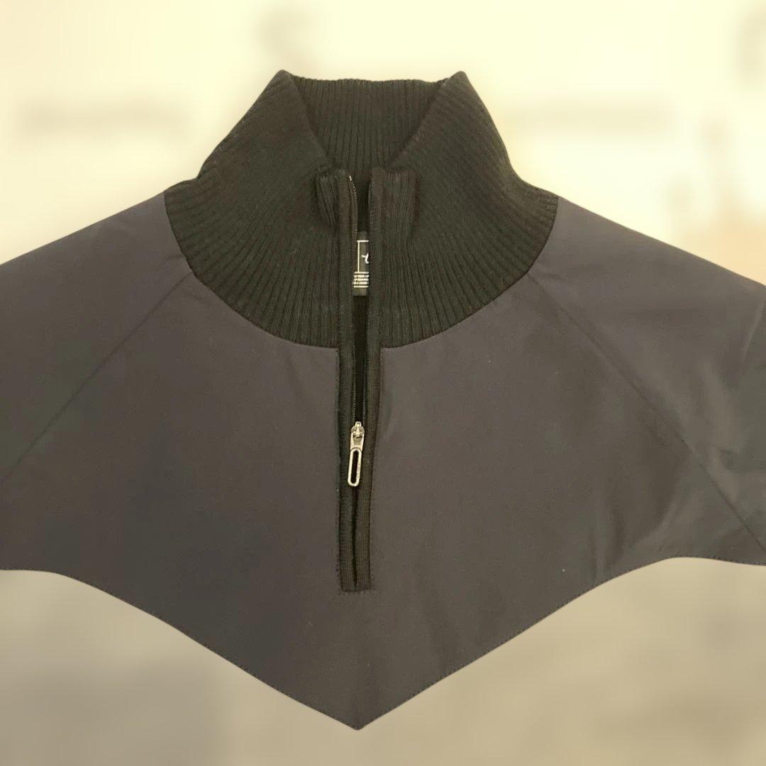 DESCENTE カッティングデザイン ジップスタンド セーター L