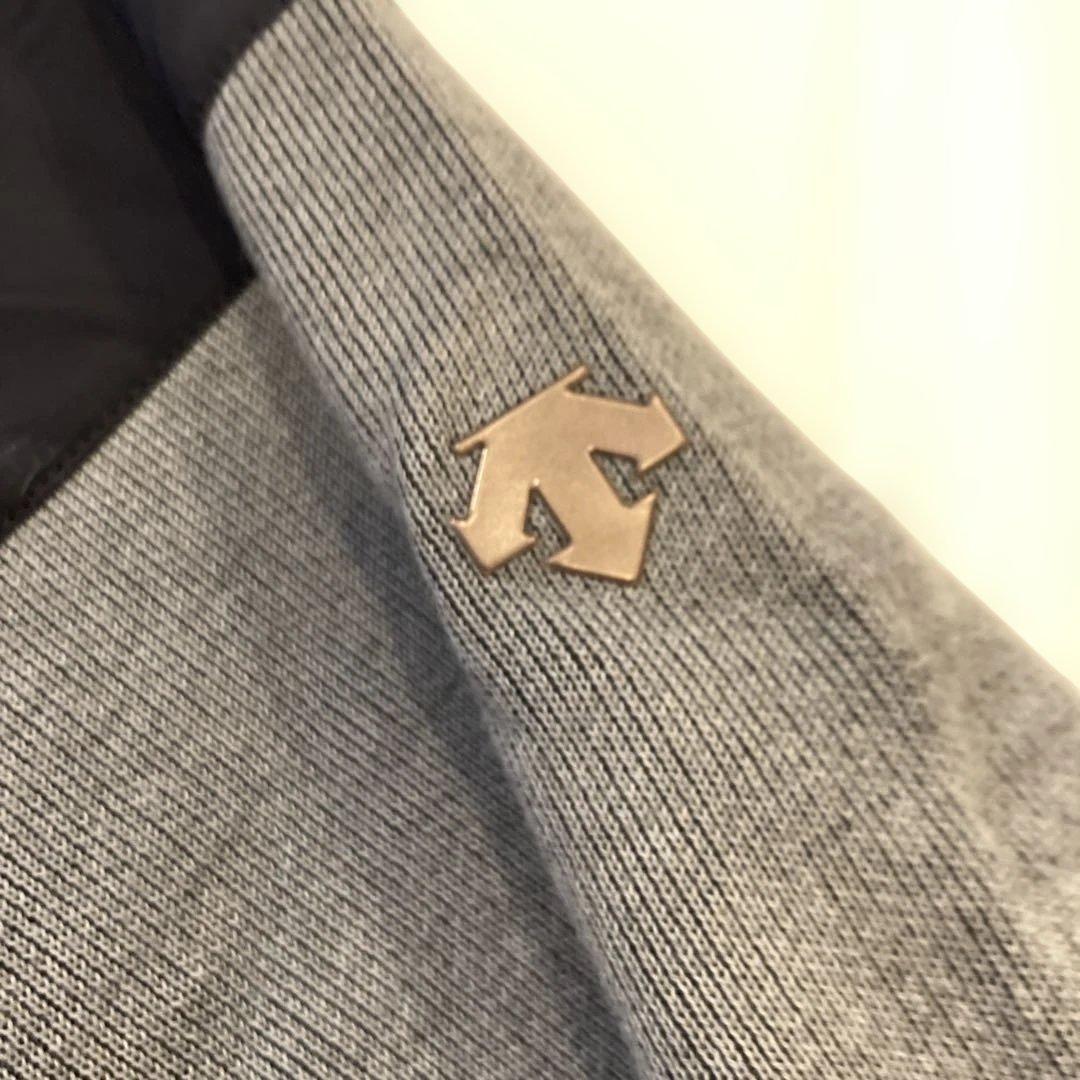 DESCENTE カッティングデザイン ジップスタンド セーター L