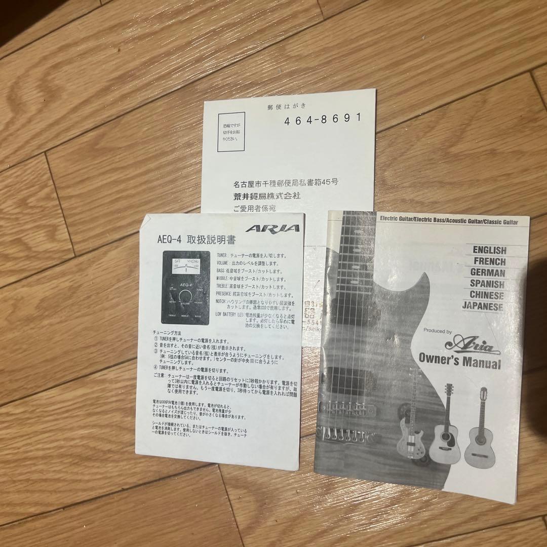 Aria 12弦 エレアコ FET12 KORG slimpitchおまけ