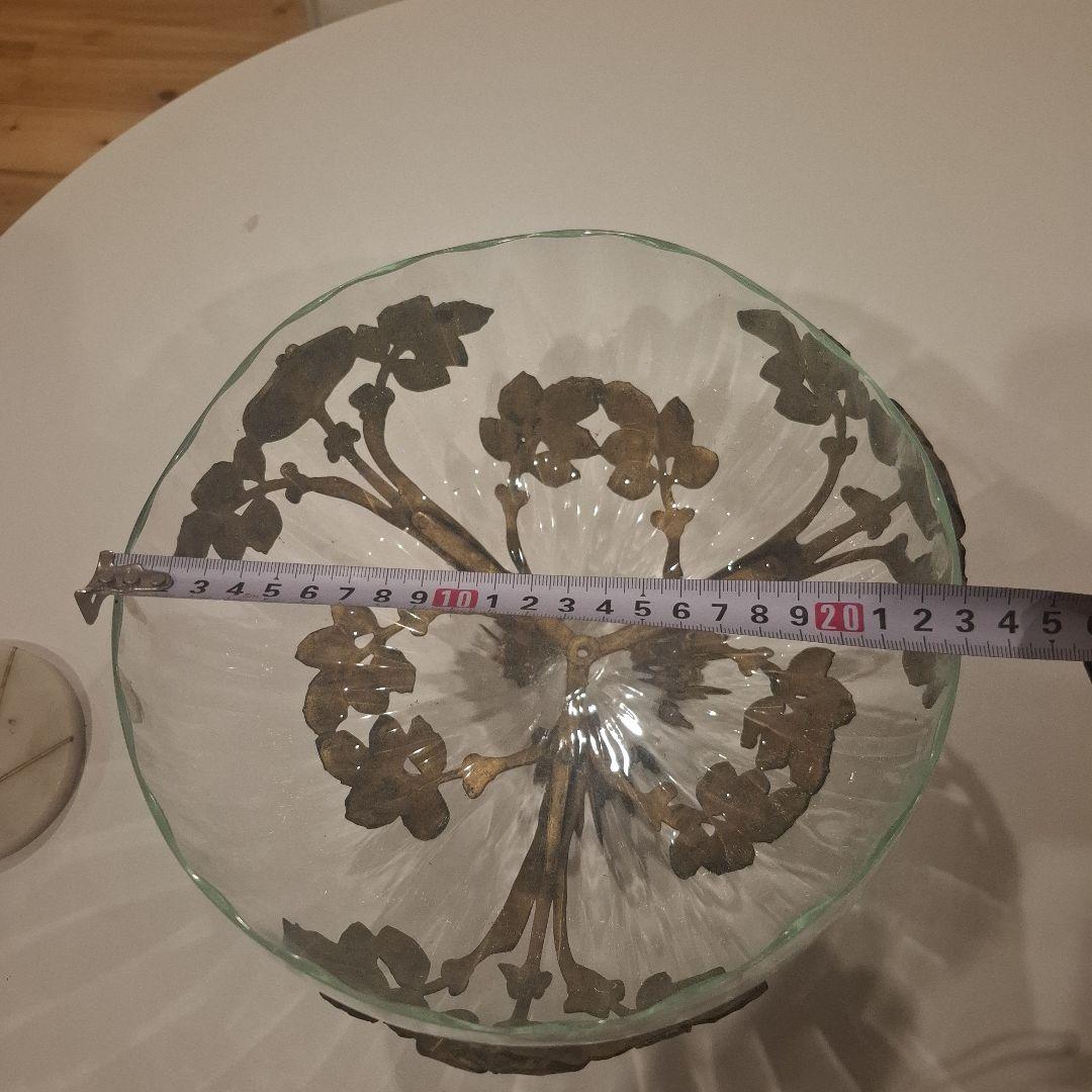 アンティーククリスタルガラスフルーツプレート