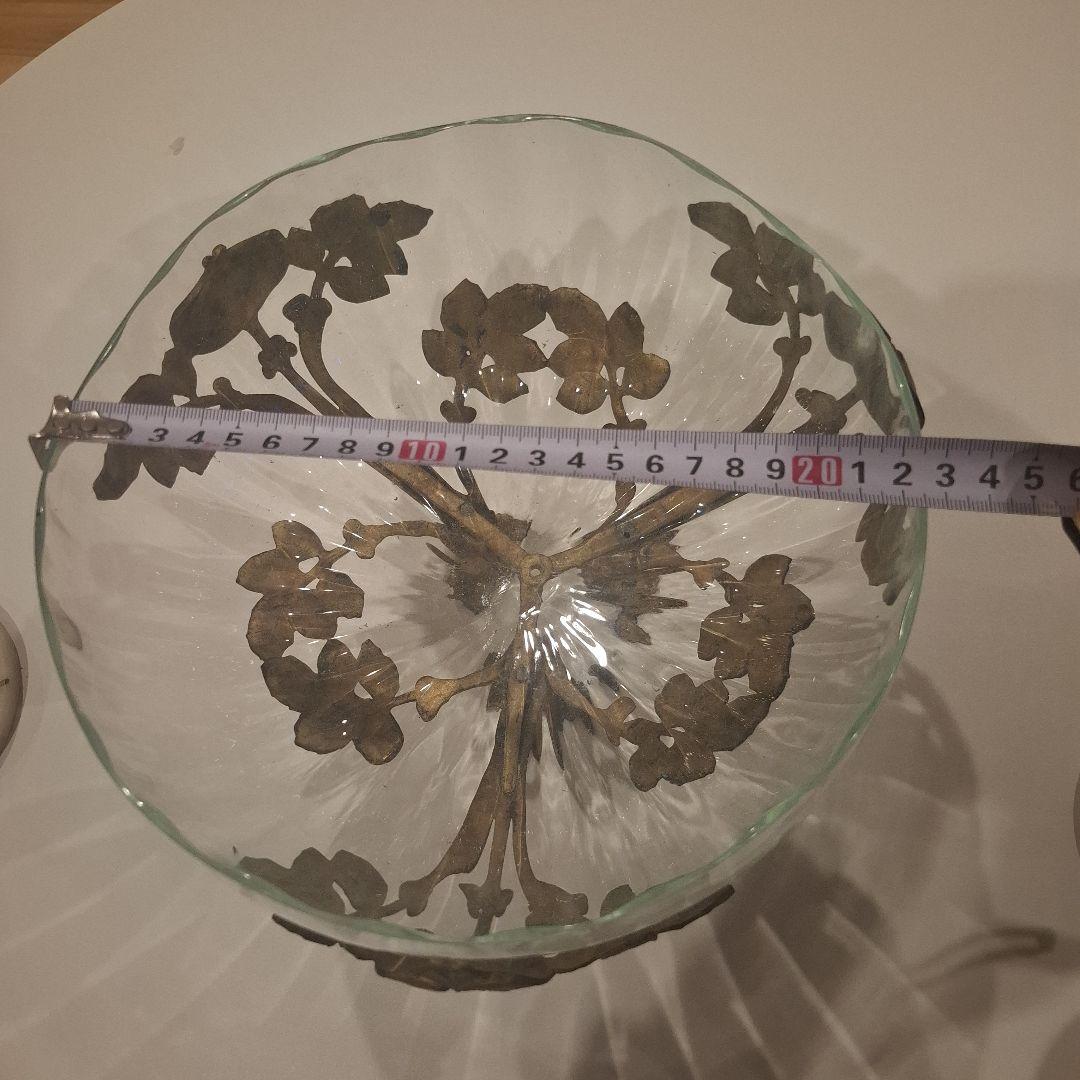 アンティーククリスタルガラスフルーツプレート