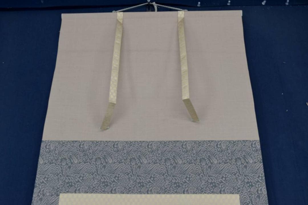 【真作】義信/山水図/掛軸/名家伝来/AA-467