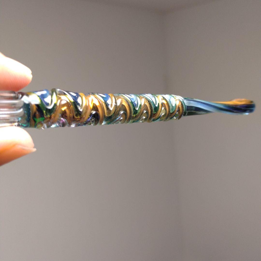 く*は様 川西硝子　ガラスペン　 さざなみ　レアカラー 【虹夜】