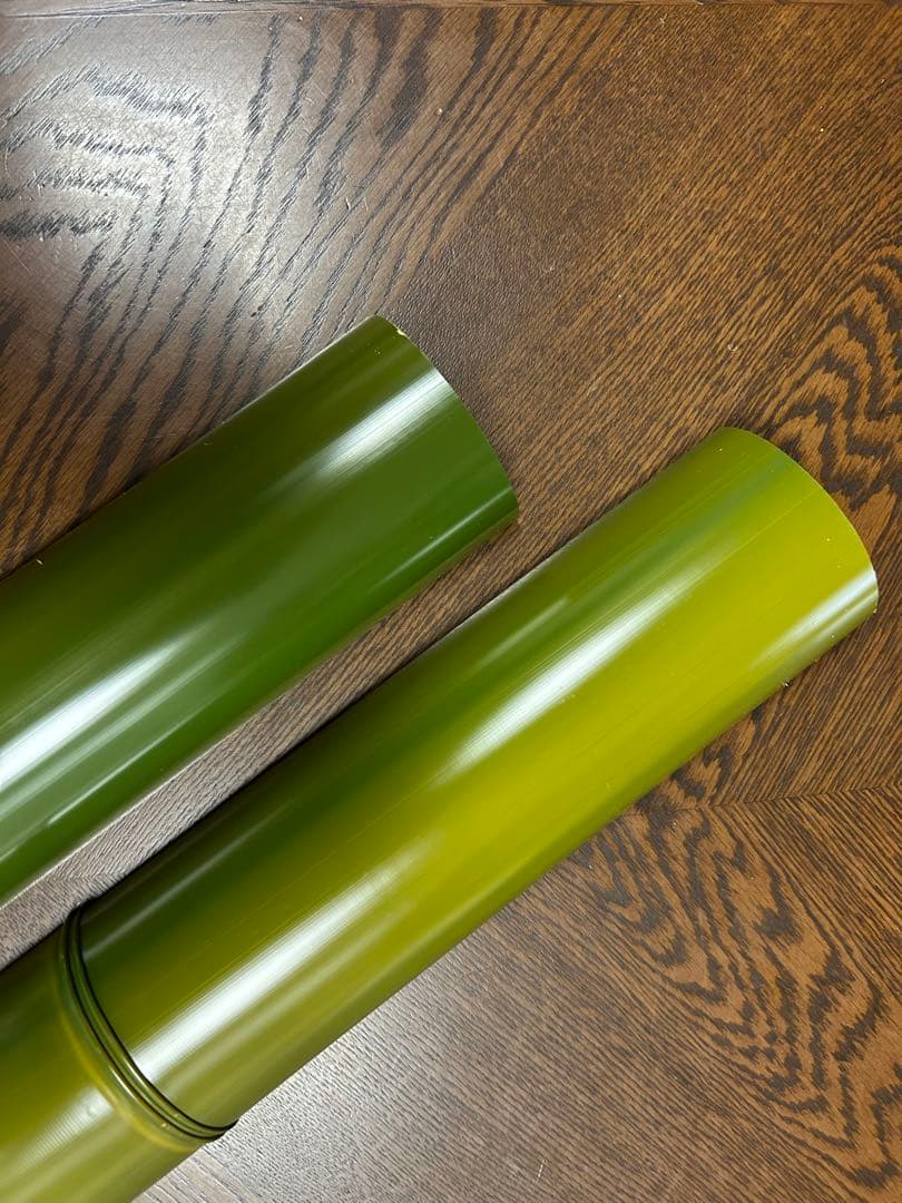 流しそうめん用プラスチック製竹 長さ1300×φ80半割　4枚セット