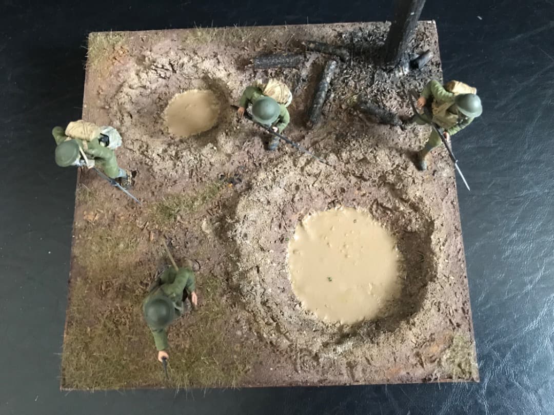 CC様　ジオラマ　第一世界戦争　イギリス軍　1917 完成品　ICM 35703