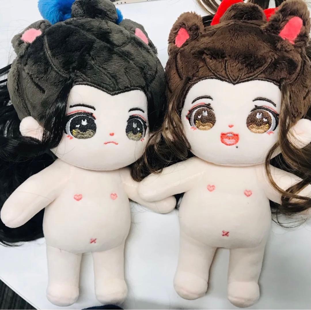 超レアな絶版品★陳情令 肖戦 王一博 魏無羨 藍忘機 20cm着せ替えぬいぐるみ