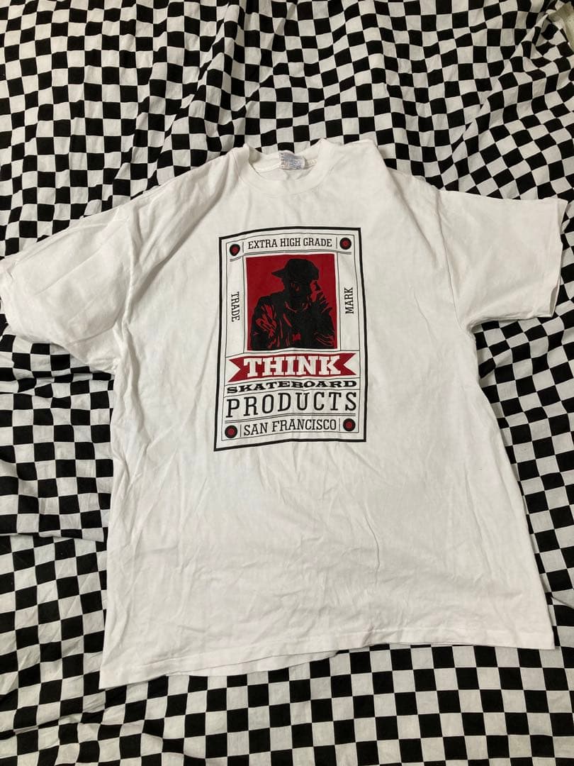 think skates Tシャツ santa cruz plan-b