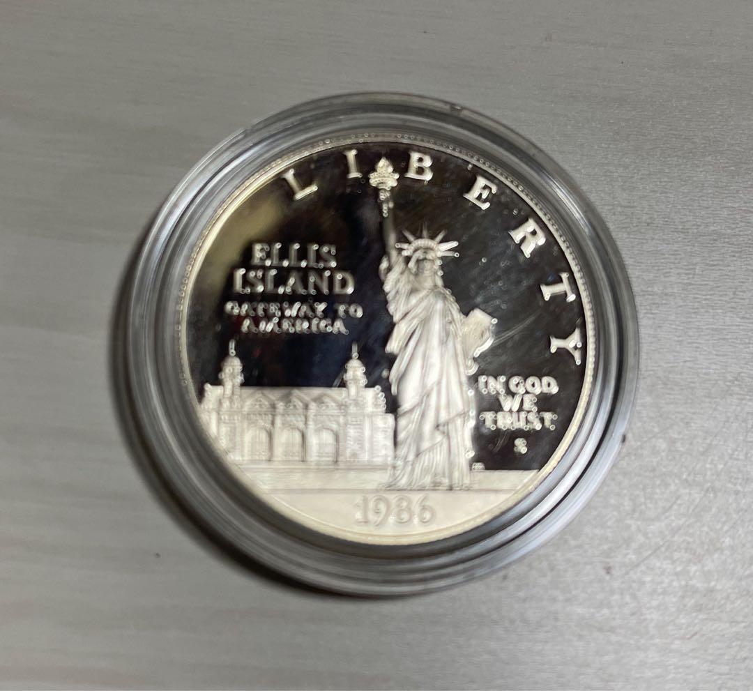 1986年　エリス島　自由の女神　記念硬貨