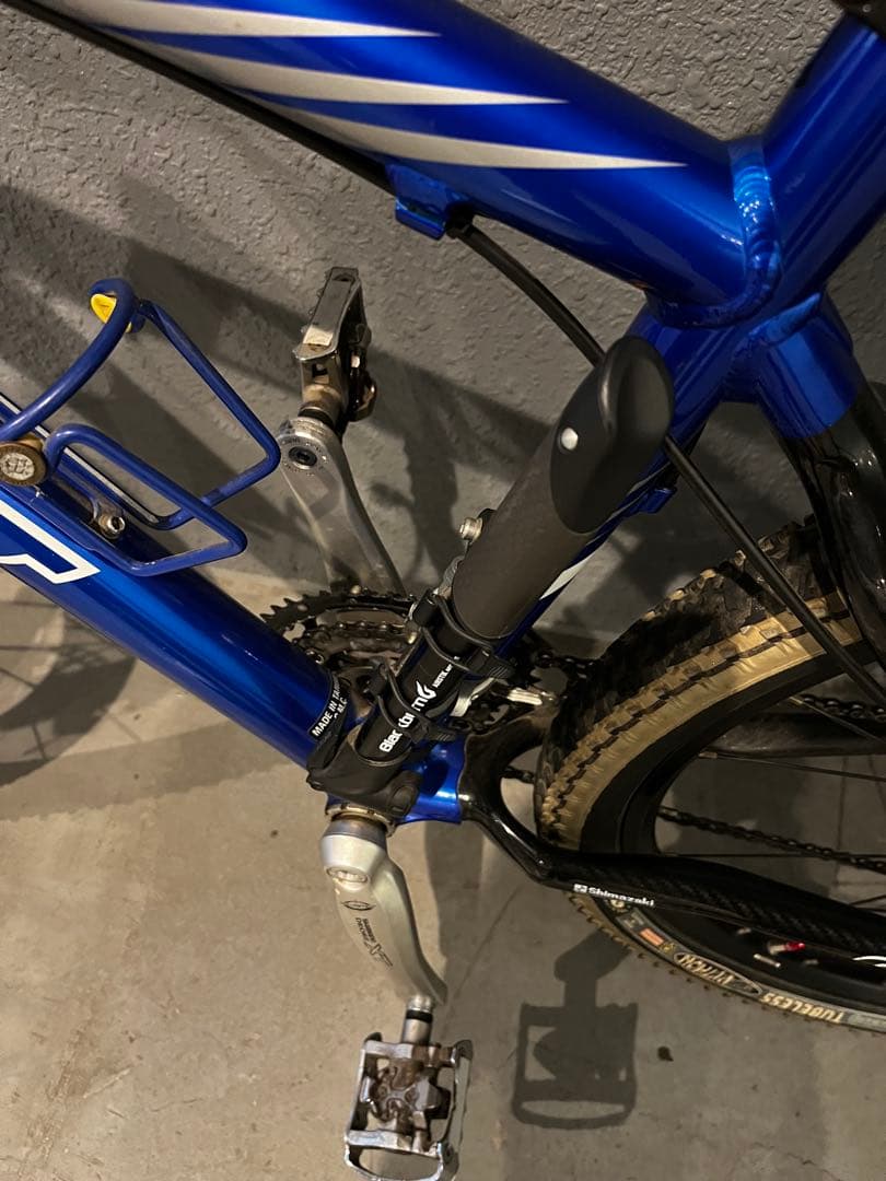 今日だけ値下げGIANマウンテンバイク 青 コルクグリップ LEDライト