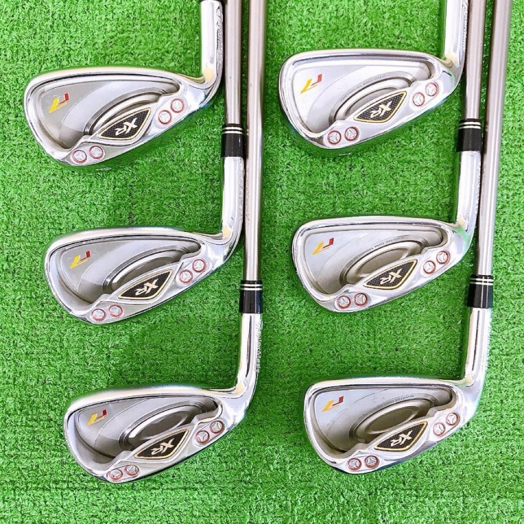 テ26★希少レフティ テーラーメイド r7 XR 6本アイアンセット 左利き用R