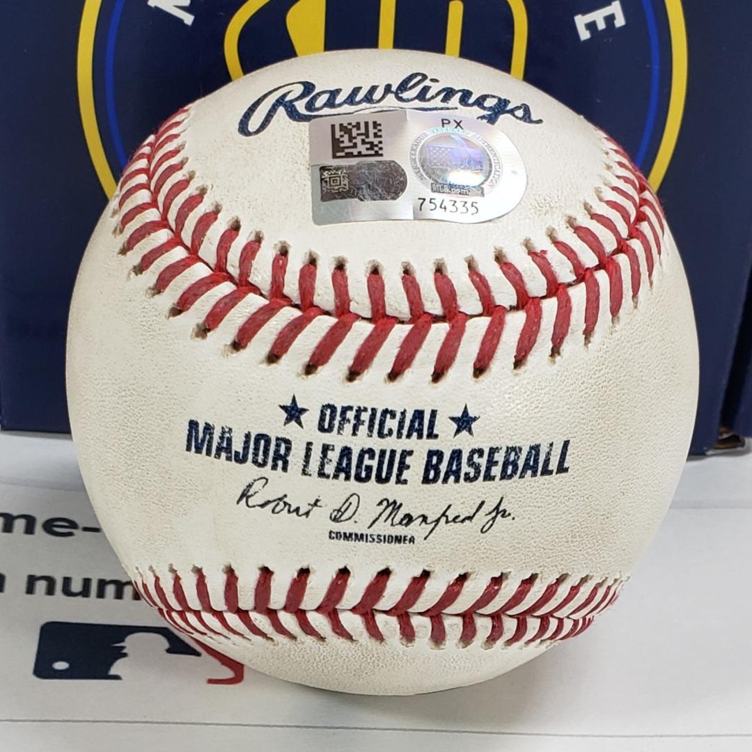 【Andy Papes】◆『ドジャース パヘスがデッドボールとなった実使用球』◆