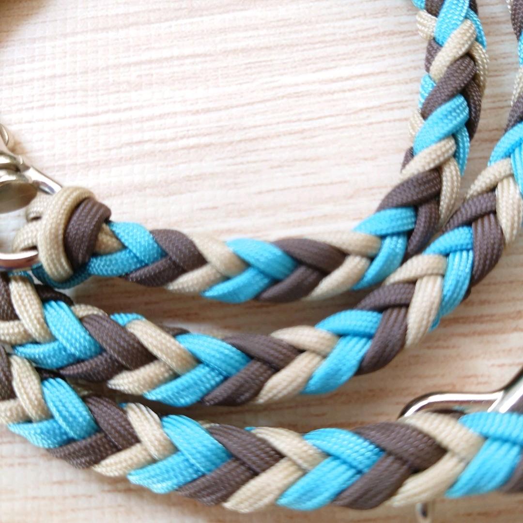 パラコードリード　6本編み　タッセル付き　中型犬　№077