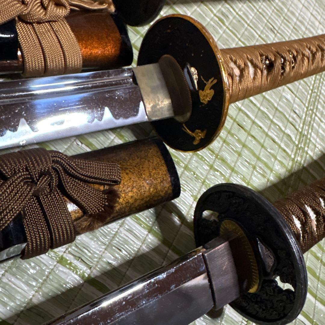 模造刀　模擬刀　武士　侍　伝統工芸　剣　ソード　太刀　　鞘　鍔　4本