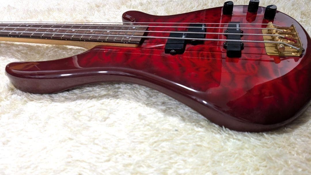 フェルナンデス　FRB-42 PJ キルトメイプルレッド エレキベース