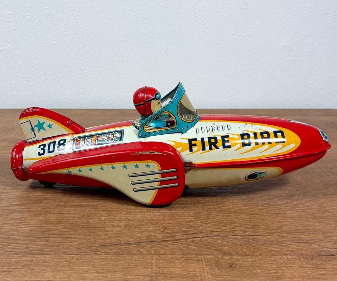 増田屋 モダントーイ ブリキ スペースロケット 昭和レトロ 玩具 マスダヤ 車