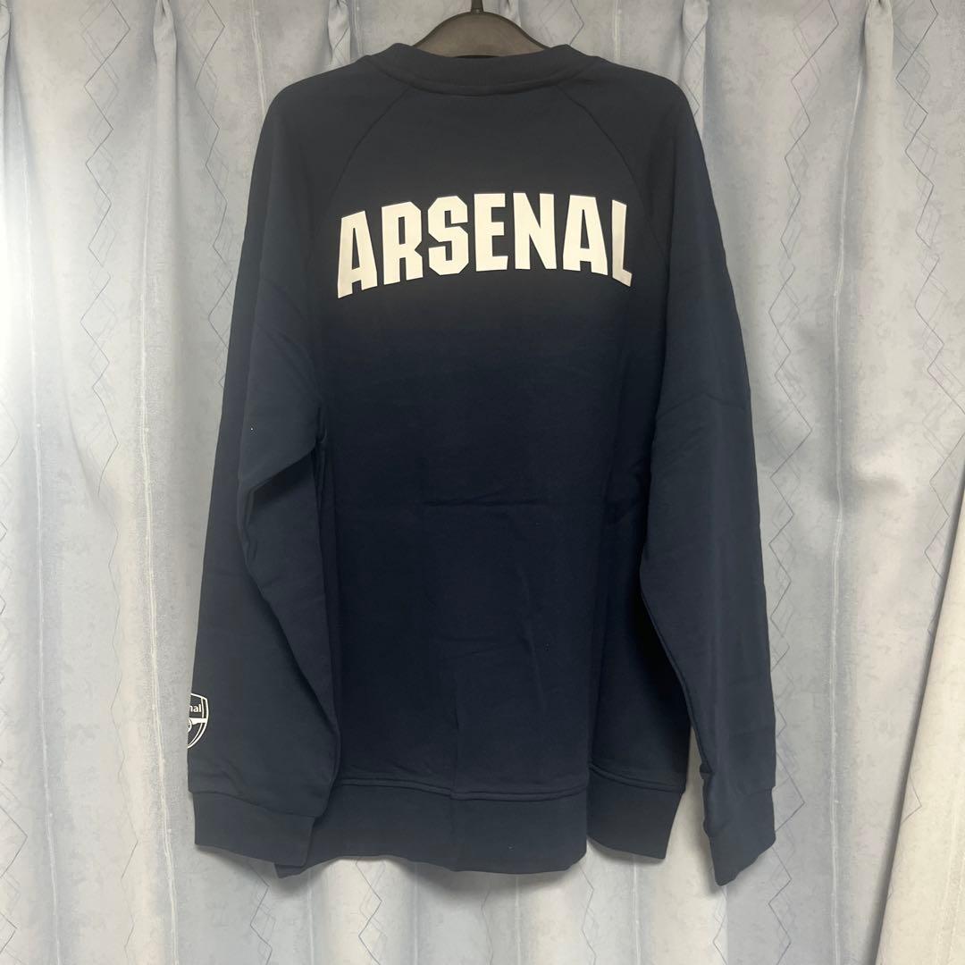 【公式ライセンス】アーセナルFC ビッグロゴ スウェット ネイビー Lサイズ
