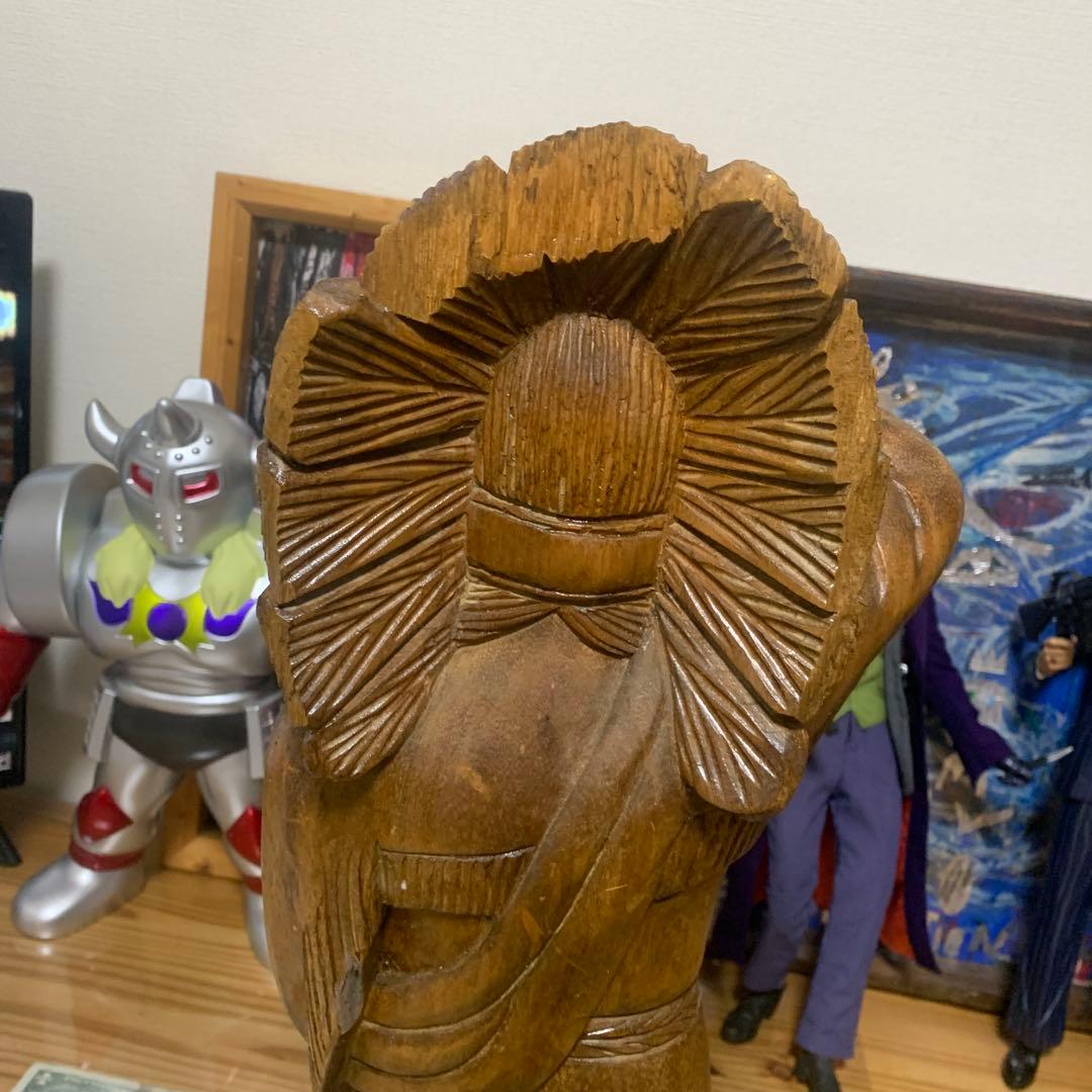 アメリカン・インディアン木製彫刻