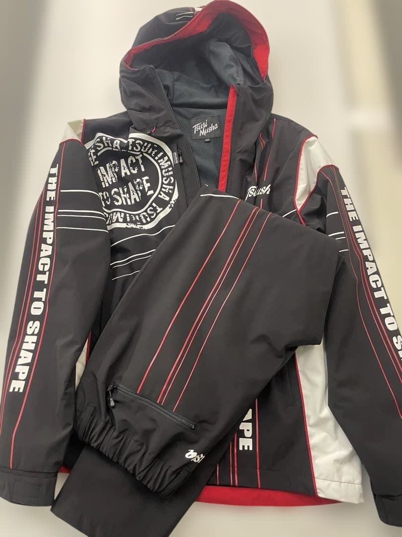 釣武者　コンディショニングスーツ LL ブラック/レッド