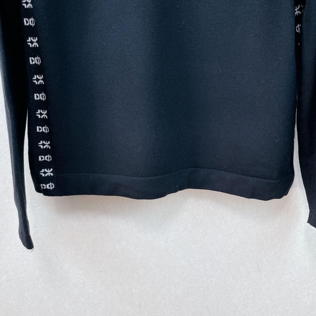 【新品未使用 スタジオピッコーネ】ピコ柄ふわふわウール素材リブニット38号