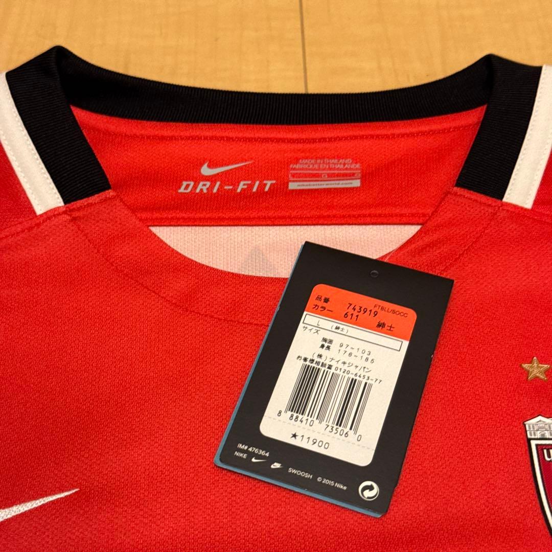 新品 浦和レッズ 阿部勇樹 J1 500試合 出場記念 ユニフォーム Lサイズ