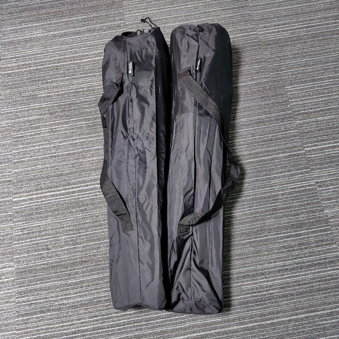 ロゴス　ラグジュアリーチェア ブラックメッシュ　二脚セット