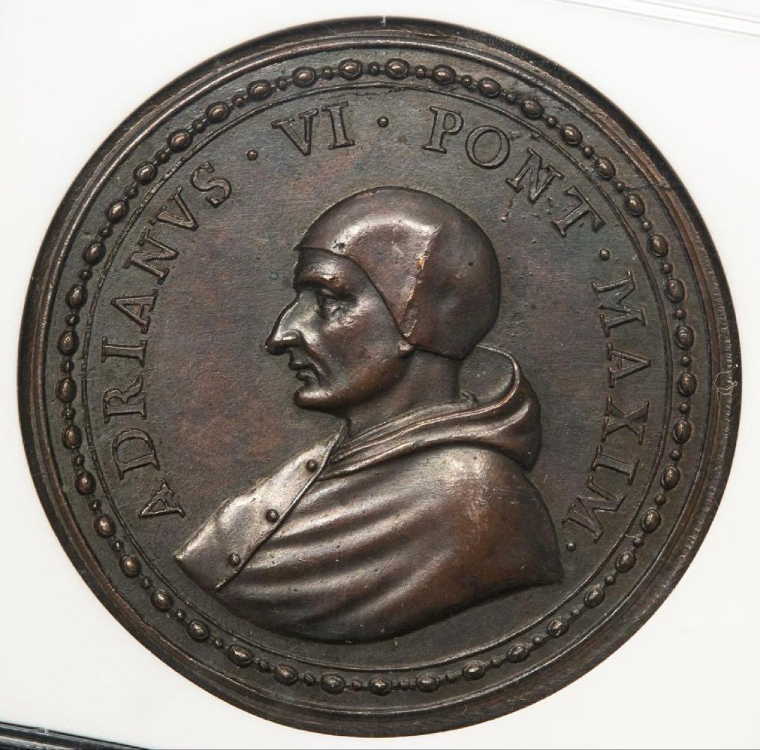 廉価出品❗️アドリアヌス6世　戴冠記念　ブロンズメダル