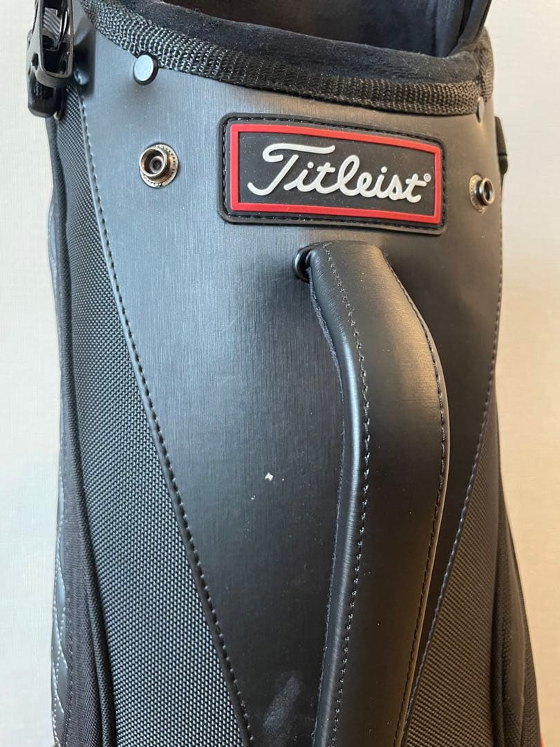 【希少】Titleist キャディバッグ ジェットブラック/レッド　プレミアム