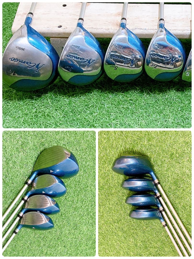 H9.初心者オススメ　ゴルフクラブ　レディースセット　右利き　ヘッドカバーあり