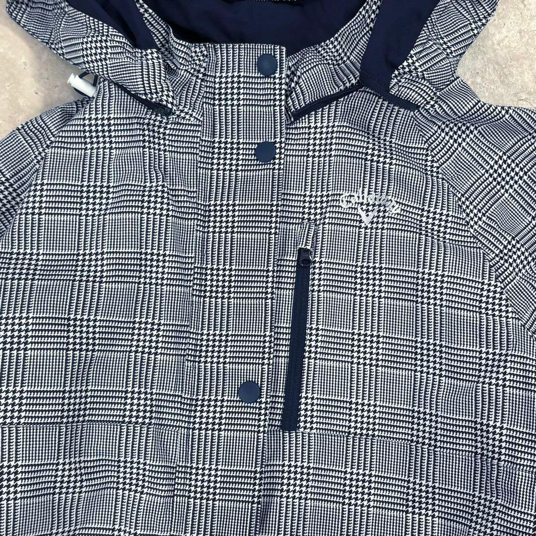 キャロウェイ レインウェア レインコート 千鳥柄 チェック柄 4way LL