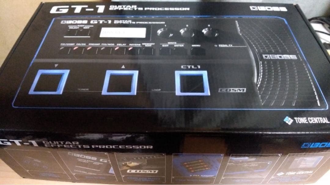 BOSS GT-1 マルチエフェクター＋boss純正アダプター+教科書