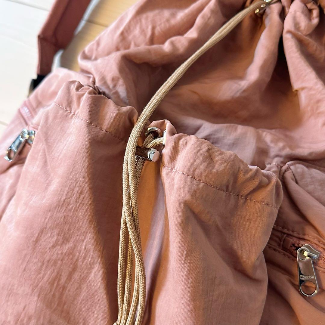 現行 美品 Chacottチャコット リュック バックパック テラコッタ ピンク