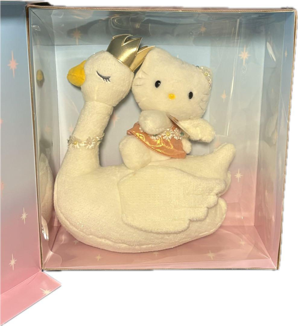 【激レア】25周年記念ぬいぐるみ　1999年 キティ＆スワン　新品箱入り 特大