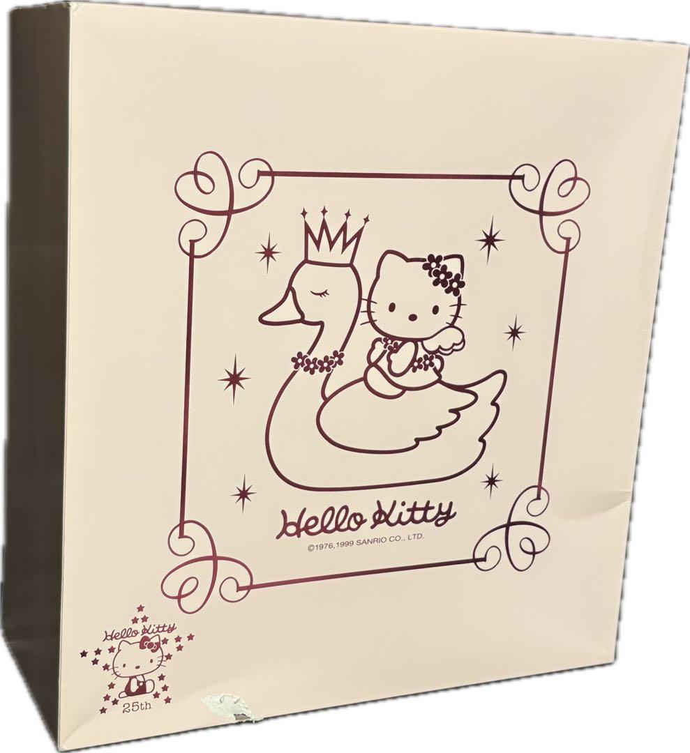 【激レア】25周年記念ぬいぐるみ　1999年 キティ＆スワン　新品箱入り 特大