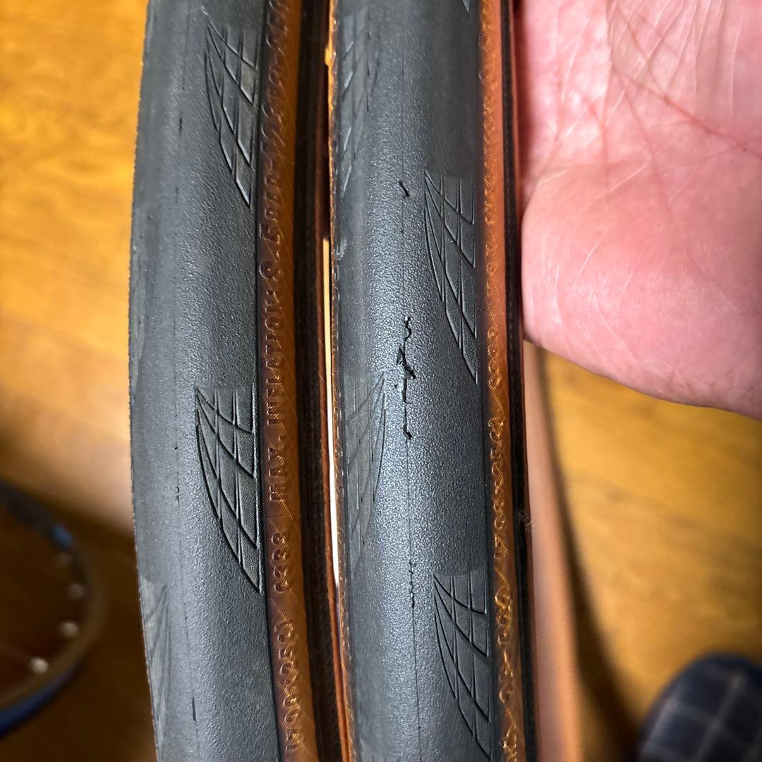 コンチネンタル　グランプリ5000 トランスペアレント茶色