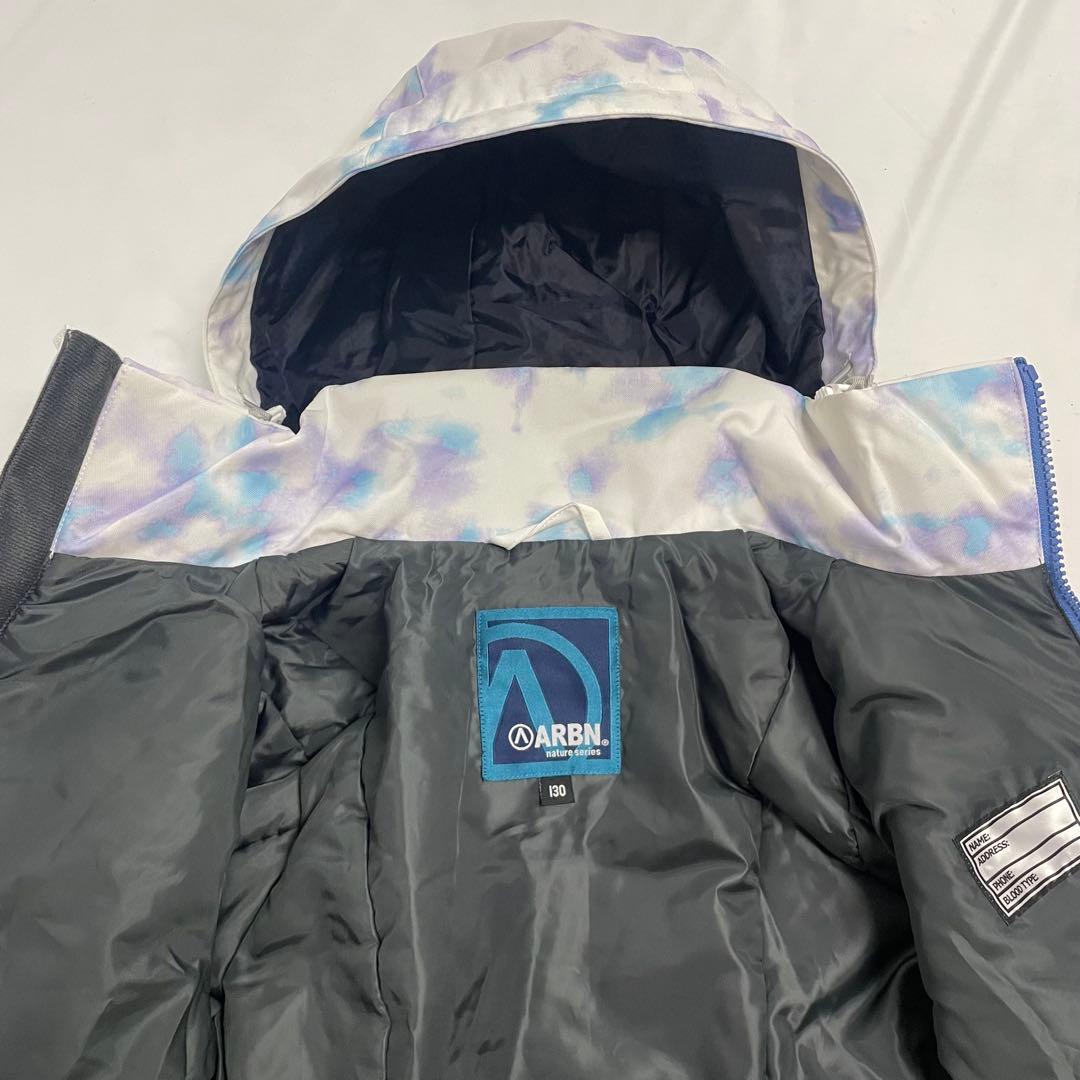 ARBN 白×水色 スキーウェア 上下セット AB43WW1522J