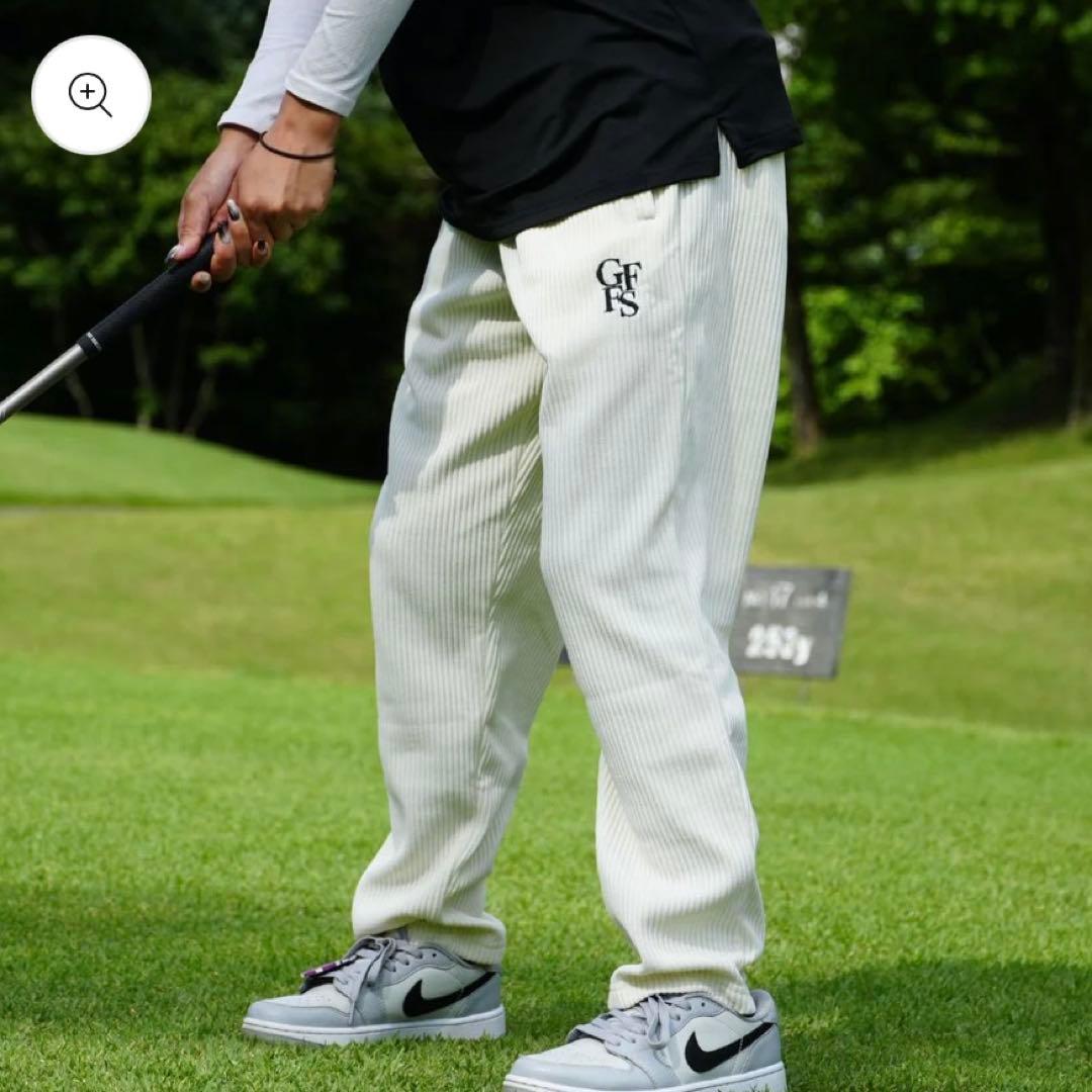 ゴルフフリークス　コーデュロイパンツ　ホワイトS