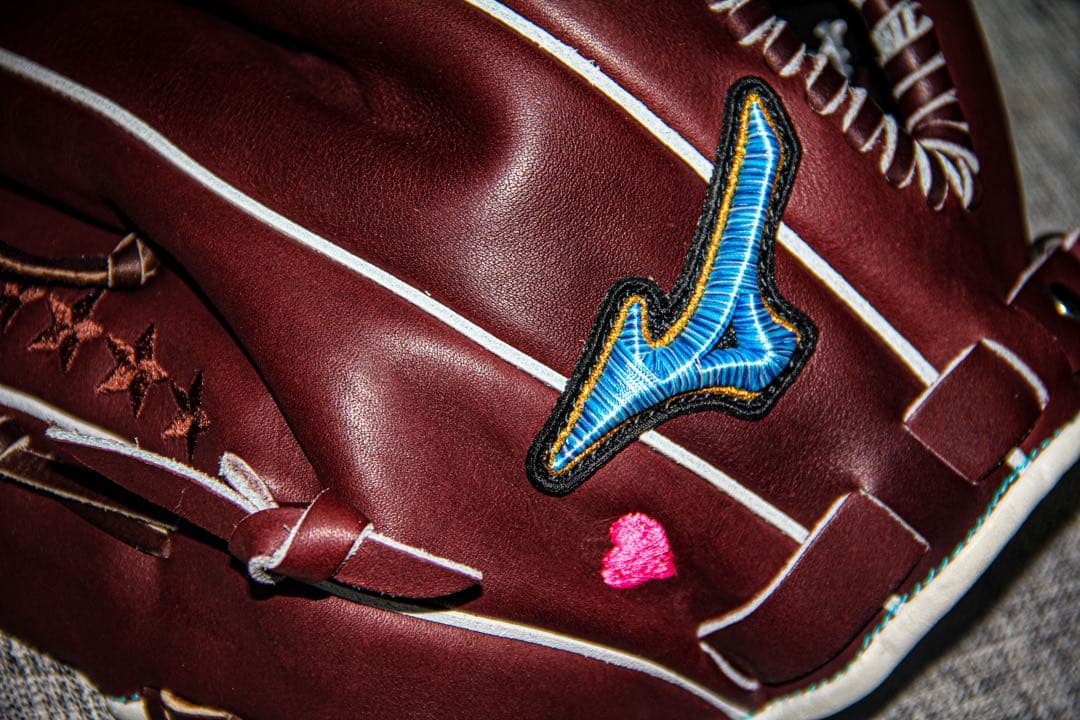 限定品　ミズノ　ダイバーシティブルー　ミズノプロ　投手用　オーダーグラブ